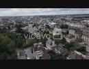 Residential neighborhood in Rennes city, France. Aerial forward　細川康孝