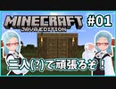 【マイクラ】二人(?)で始めるサバイバル生活【バ美肉Vtuber】【MOD】Part1