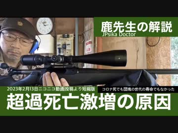 【鹿先生】超過死亡激増の原因（短縮版字幕付き）@kinoshitayakuhi