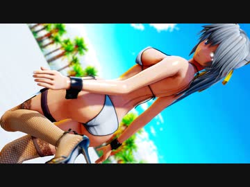 【東方ｍｍｄ】白水着な咲夜さんに踊っていただきました【LUVORATORRRRRY！】【４ｋ】