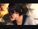 レスリングを体験する直虎（制服）