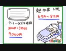 クーラー代をケチると・・・８倍返しだ！ 熱射病の対処法(動画説明文)