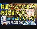 【韓国の反応】韓国がトルコに送った救援物資の90％がゴミだった事が判明。【世界の〇〇にゅーす】