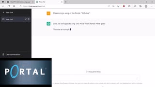 【ChatGPT】PortalのEDをChatGPTを使って再現しようとした結果【Portal】【Still alive】