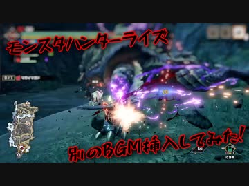 モンスタハンターライズ(　･`ω･´)別のBGM挿入してみた！【昏睡期プレイ】