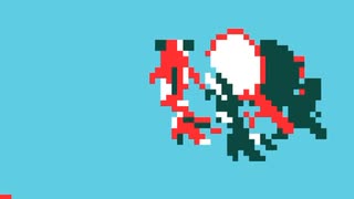 【ドット絵4色アニメ】金魚すくい【1min】