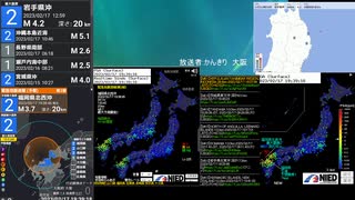 [アーカイブ]最大震度3　福岡県北西沖　深さ10km　M4.3