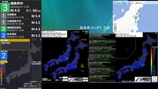 [アーカイブ]最大震度3　十勝地方中部　深さ120km　M4.7