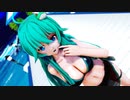 【東方ｍｍｄ】黒水着な早苗さんが踊ってくれました【LUVORATORRRRRY！】【４ｋ】