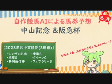 自作競馬AIで阪急杯& 中山記念予想！