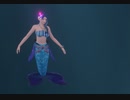 人魚を自作して泳がせてみた(Blender+ジオメトリノード)