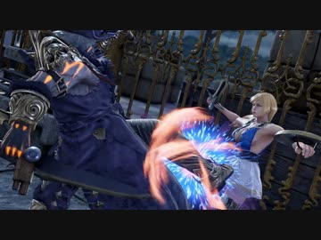 [SC6 ryona]女性キャラにセルバンテスが装備破壊KO集