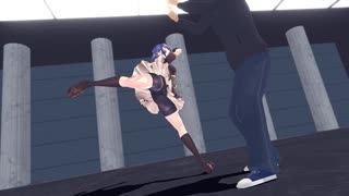 【MMD】蹴りが強い系女子