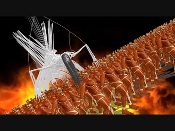 【進撃のMMD】300人の地鳴らし巨人でうまぴょい伝説