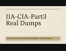 CIA exam Part 3 IIA-CIA-Part3 Exam Questions