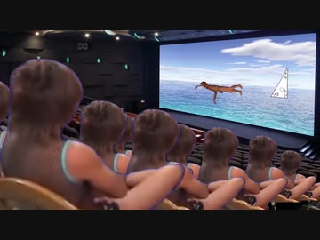 映画鑑賞するタクヤさん