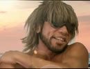 海水浴を満喫しているタクヤさん