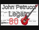 【ギターレガート･フィンガリング練習】テクニカルギター ジョン･ペトルーシ基本エクササイズ BPM80【キソレン TAB】