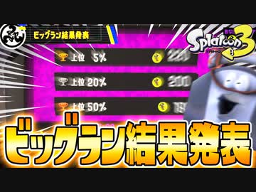 【結果発表】スプラのビッグランの上位5％ハイスコアが衝撃すぎてタツの金のオキモノがヤバすぎるww【スプラトゥーン3/サーモンラン】