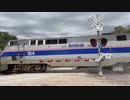 *Amtrak 184!*  80th Ave Railroad Crossing, Agency, Iowa 9/3/22 | アメリカの踏切で珍しいアムトラック エンジン!