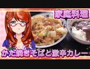 家庭料理【飯テロ】_かた焼きそばと激辛カレー