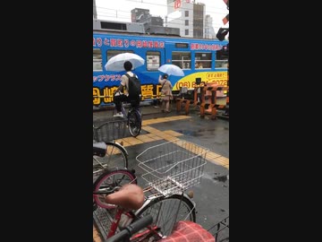 ホモと見る電車を煽るババアに天罰を下す遮断器