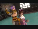 DOA5LRリョナ「無双衣装のかすみとあやねをリングの上で弄ぶ」