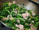 焼き塩さば＆大根の皮きんぴら＆ほうれん草とベーコンのマヨネーズソテー