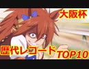 デジたんと見る大阪杯歴代レコードＴＯＰ１０
