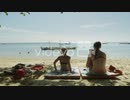 角尾直美　Two girls sunbathing on the beach