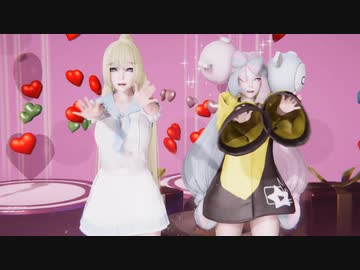 【ポケ〇ンMMD】リーリ〇&ナンジャ〇でチーズケーキクライシス　【ホワイトデー記念】【2K 1,440P】【紳士向け】
