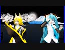 MMD、ハク、ルカ、リン、ミク、計4人、で、アマツキツネ