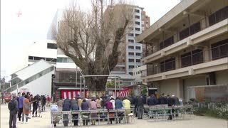 福岡市の櫛田神社　ご神木の不老長寿を祈願「ぎなん祭」　