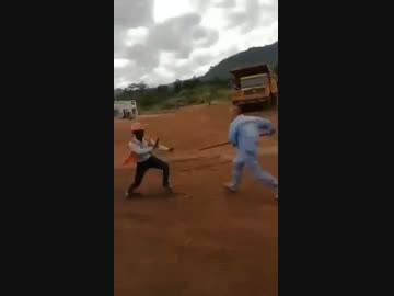 ホモと見る中国人糞土方ｖｓ黒人糞土方