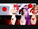 【東方MMD】パチュリーと小悪魔x2で「おねがいダーリン」1080P