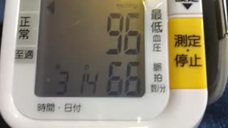 今日の血圧147-96です