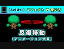 【AviUtl】反復移動 (アニメーション効果エフェクトの使い方)