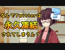 【SNSきりたん】なんでTwitterは永久凍結されてしまうん？【VOICEROID報告】