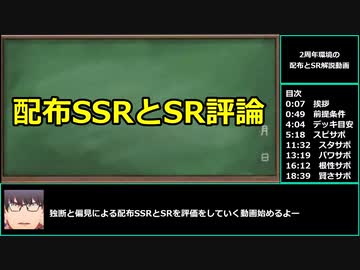【ゆっくりウマ娘】2周年環境の配布とSR解説動画【biimシステム】