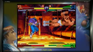 ストリートファイターZERO3　プレイ動画　ソドムVSザンギエフ(自分)