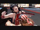 【DOA6 ryona】女天狗にバースがベアハッグ(レッスルコス)