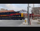 4番街踏切、IA州デモイン 11/11/22 | IAIS 507 at SW 4th St Railroad Crossing, Des Moines, IA 11/11/22