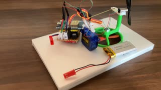 Desktop size hovercraft by ESP32 卓上サイズのホバークラフト作ってみた。
