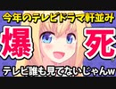 テレビ離れが止まらない！今年のドラマが軒並み10%割れを起こしている模様www【ゴシップ】