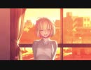 'moonline' 月姫 - A piece of blue glass moon -