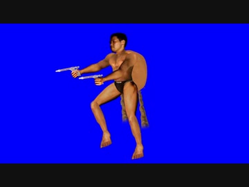 ジェットパックで飛ぶ先輩