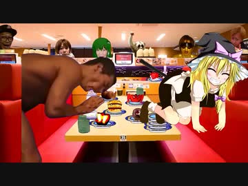 大手飲食チェーン店で迷惑行為をするキチカップル