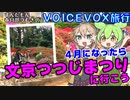 【VOICEVOX旅行】ずんだもん、春日部つむぎの、４月になったら　文京つつじまつりに行こう