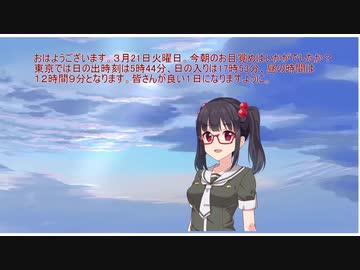 お目覚め咲ちゃん（３月21日）