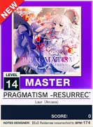 【譜面確認用】 PRAGMATISM-RESURRECTION- MASTER 【チュウニズムNEW外部出力】